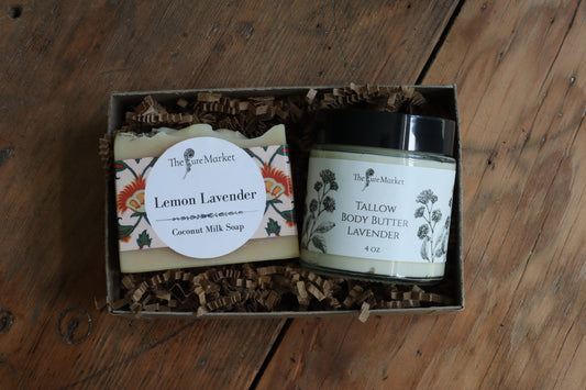 Skincare gift box by The Pure Market Company